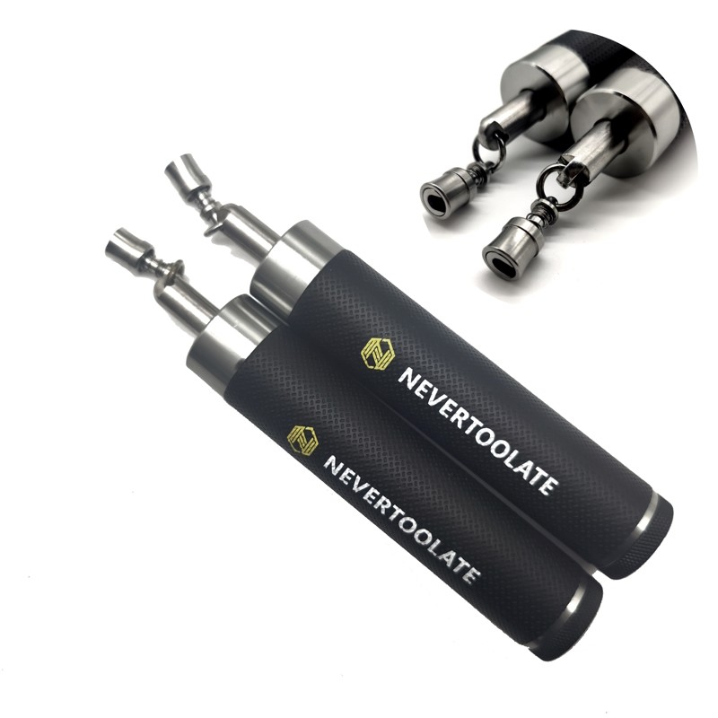 NEVERTOOLATE永远不晚家加粗重力跳绳手柄零卖可装300克以下绳