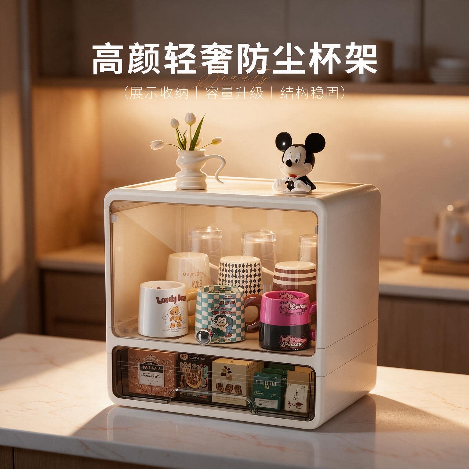 德国收纳置物架桌面茶杯水杯架