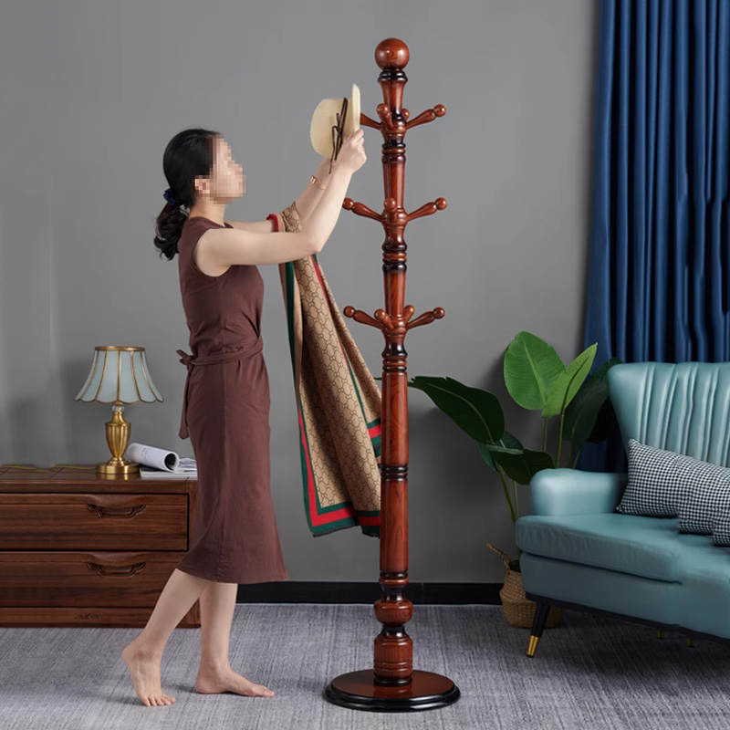德国高品质衣架衣帽架实木衣服架