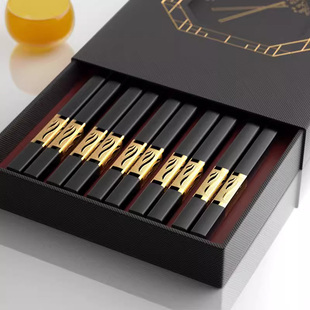 德国knx筷子家用高档高端合金耐高温筷子轻奢风防潮防滑防霉筷子