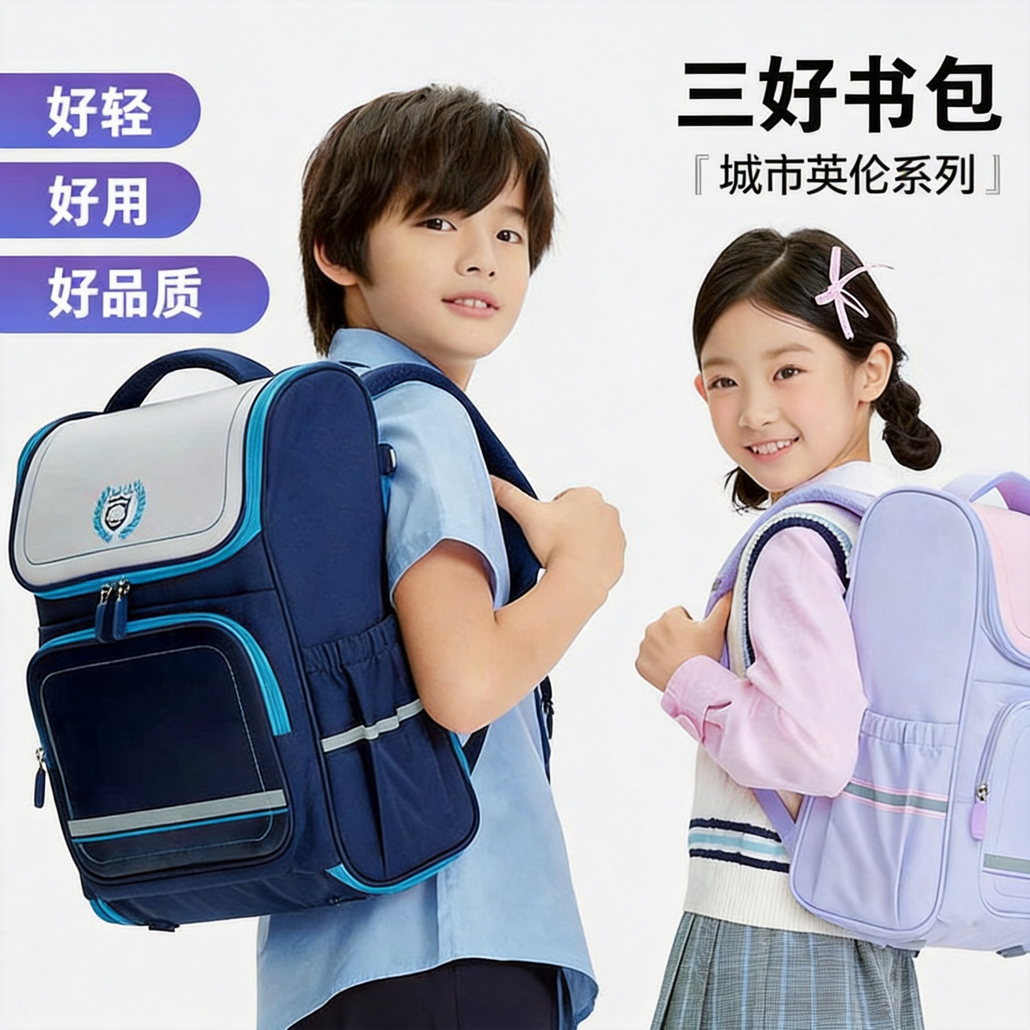 德国小学生超轻护脊减负双肩包