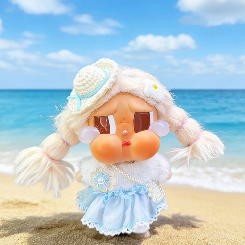 夏季冲浪度假哭娃15cm娃衣现货