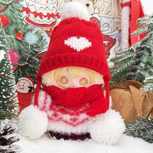 AYORTOYS兔闪闪ShyShy娃衣闪亮世界粉色田栩宁冬日毛绒套装穿着替