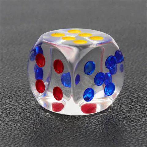 水晶透明骰子点数棋牌ktv