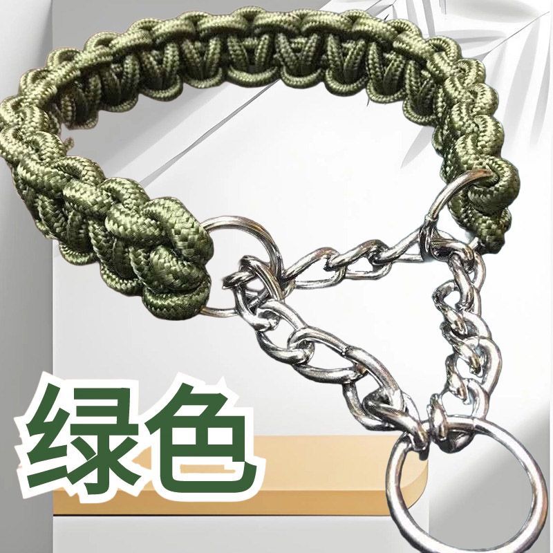 狗狗项圈遛狗脖套金毛萨摩耶拉布拉多中大型犬脖圈小狗链脖颈