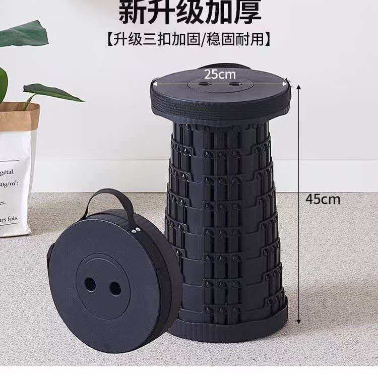 2026爆款伸缩抽拉凳可调节高度适用多种场景手提彩虹折叠凳三排#2
