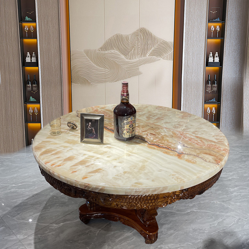 万腾轻奢进口乌金木+天然大理石