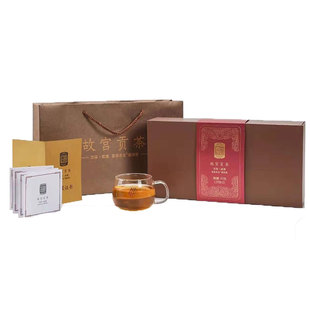 中茶牌百年木仓 湖南安化黑茶 2018年故宫贡茶文华武英黑砖茶 4kg