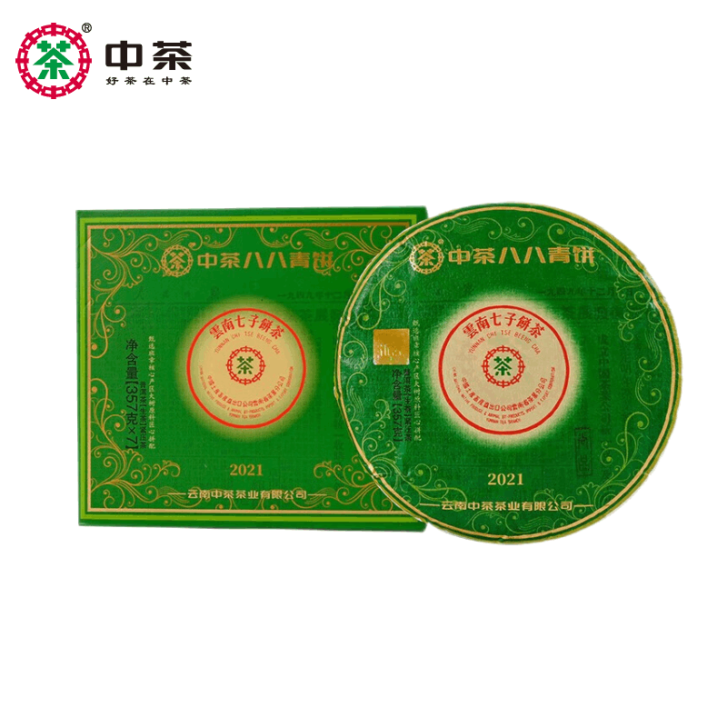中茶2021年翡翠八八青班章普洱生茶饼357g云南七子饼普洱中粮茶叶,茶,普洱,淘宝优惠券,粉丝福利购,淘宝优惠卷