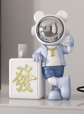 创意宇航员桌面收纳摆件玄关电视柜酒架办公室书房新房乔迁装饰品