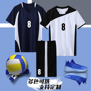 新款排球服套装队服男定制比赛专用服装气排球服女排球衣运动短袖
