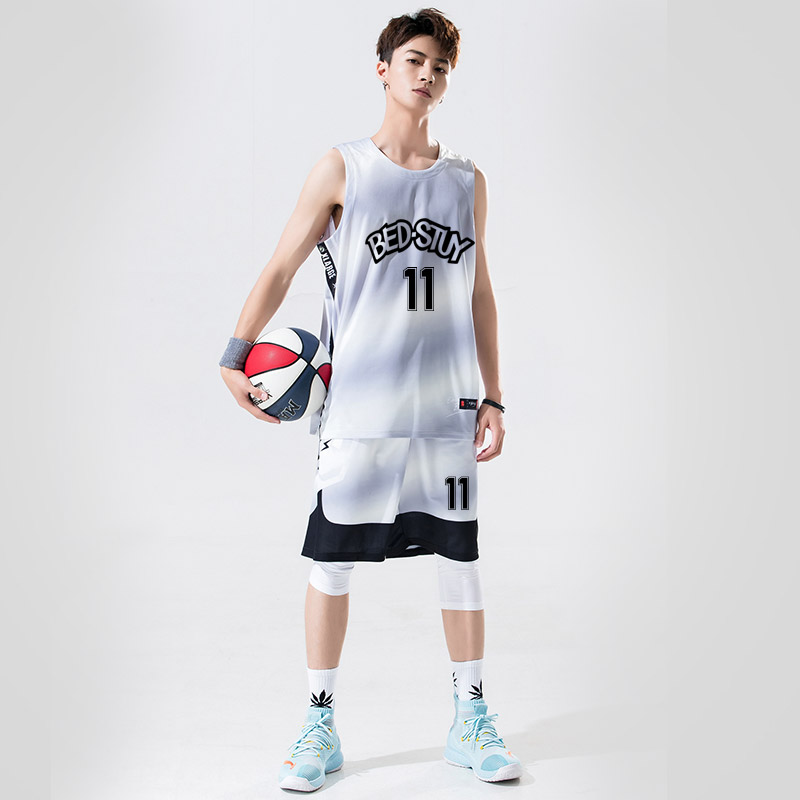 篮球运动套装男球衣定制团购比赛训练背心队服迷彩渐变篮球服大码