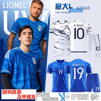 23-24意大利国家队复古巴乔球衣
