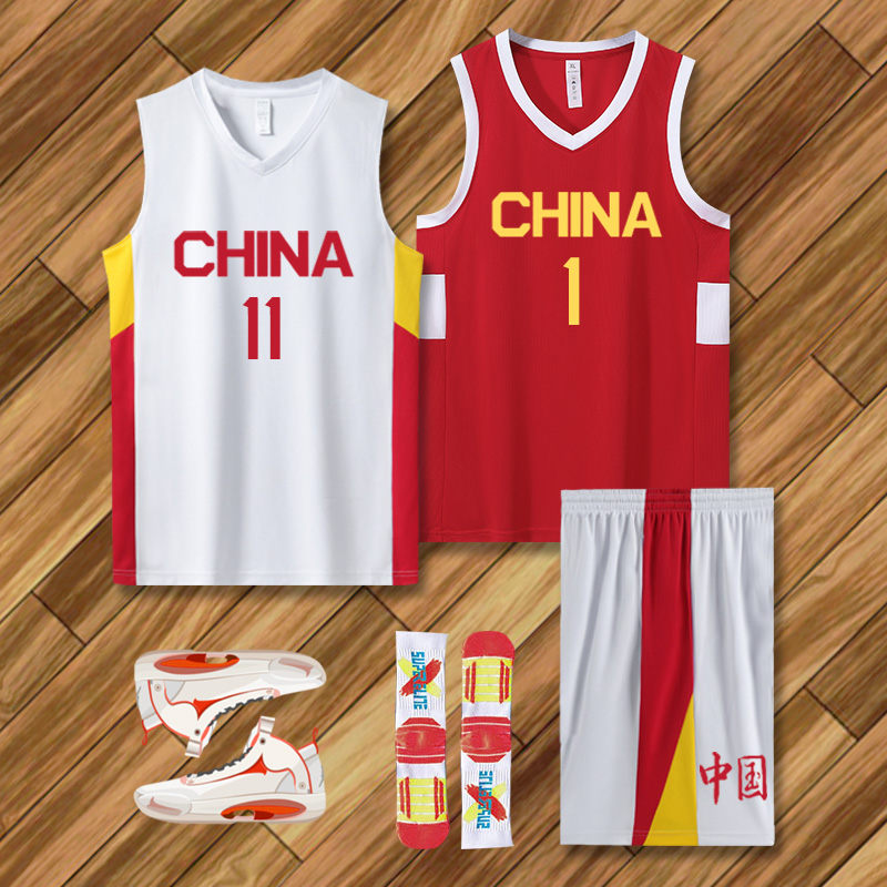 中国队球衣李凯尔易建联篮球服男