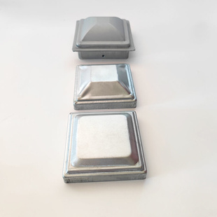 极速农村别墅铁i艺大门栏杆配件大全盖型螺母方管圆管脚盖装饰封