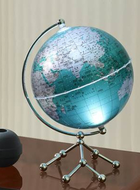 创意发光地球仪轻奢摆件客厅小夜灯书房办公室酒柜装饰品学生礼物