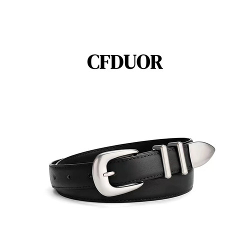 牛皮设计感小众cleanfit皮带