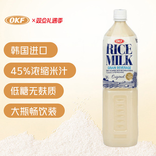 韩国OKF低糖奶味米露1.5L大瓶45%浓缩米汁无酒精无麸质饮品米香