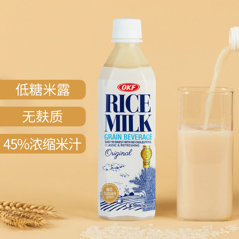 韩国OKF低糖奶味米露500ml45%浓缩米汁无酒精进口饮料无麸质饮品