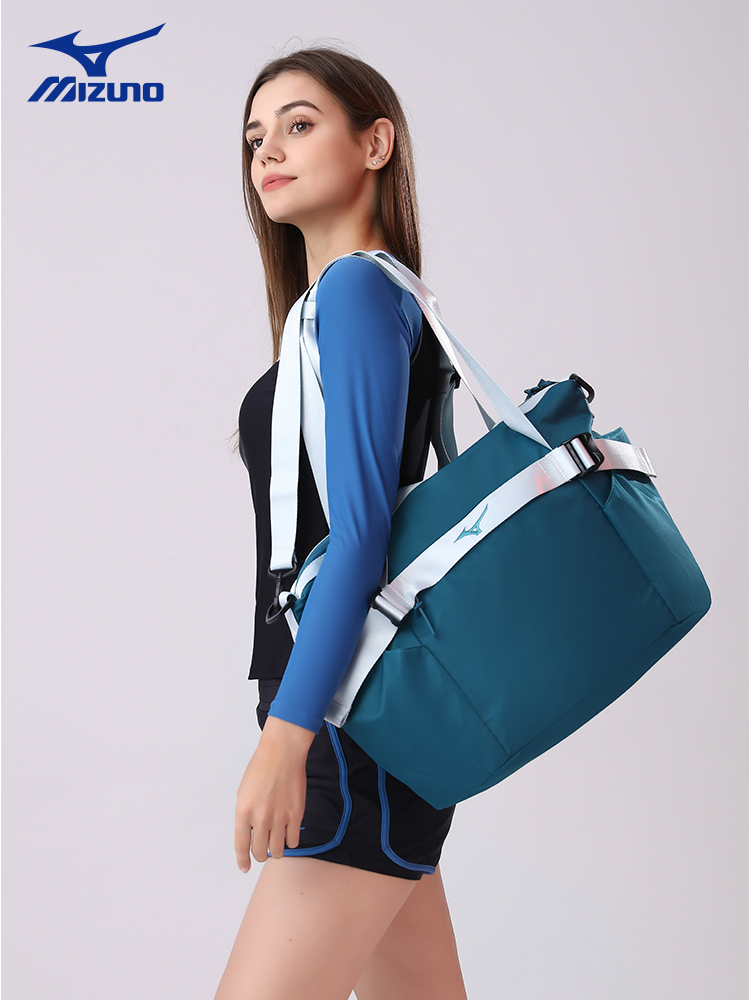 Túi bơi Mizuno nữ tách khô và ướt dung tích lớn thể dục thể thao ba lô chống thấm nước nam đeo chéo túi thiết bị bơi lội 