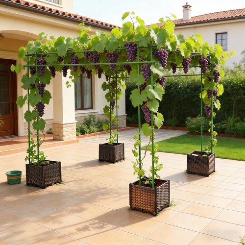 葡萄爬藤架苦瓜攀爬架南瓜百香果葫芦户外瓜棚搭架子专用包塑钢管