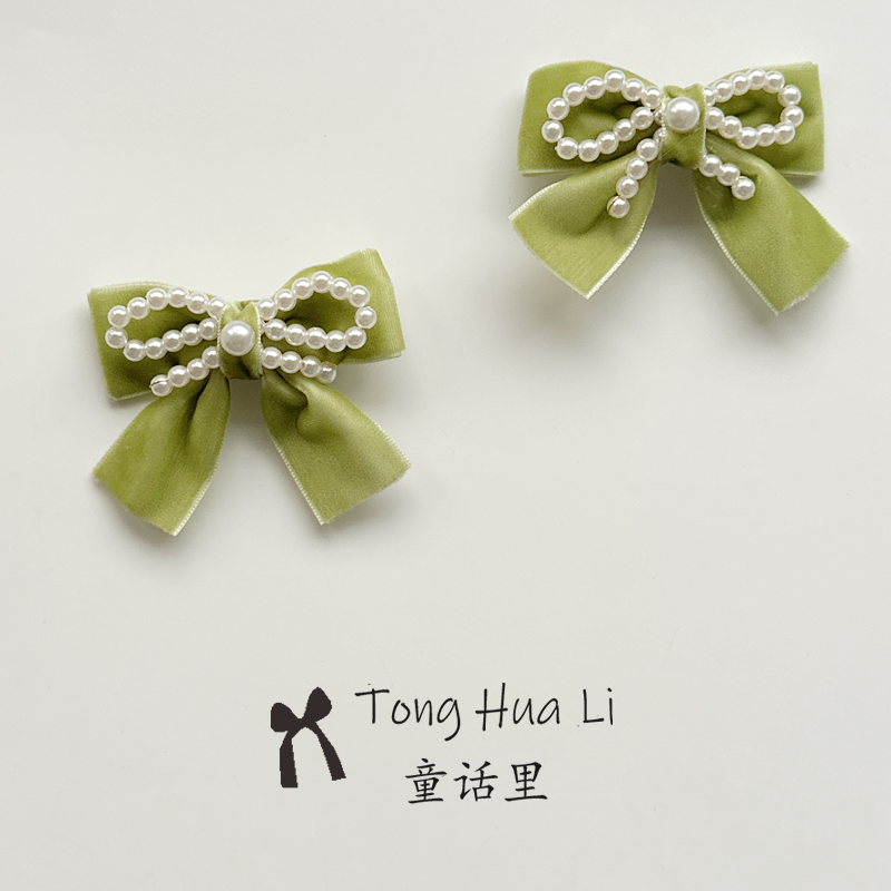 春季新款韩国儿童发夹珍珠燕尾蝴蝶结春天色丝绒宫廷宝宝公主头饰,童装/婴儿装/亲子装,发饰,淘宝优惠券,粉丝福利购,淘宝优惠卷
