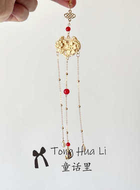 珍珠项坠繁花似锦古风