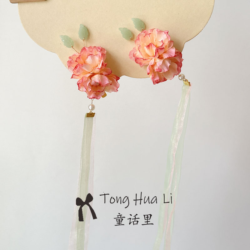 绢花女童发夹头饰发饰配饰图片