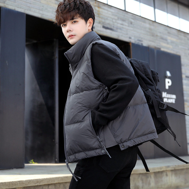 秋冬季款羽绒服男士鸭绒马甲外套潮牌立领感坎肩外穿保暖背心,男装,羽绒马甲,淘宝优惠券,粉丝福利购,淘宝优惠卷