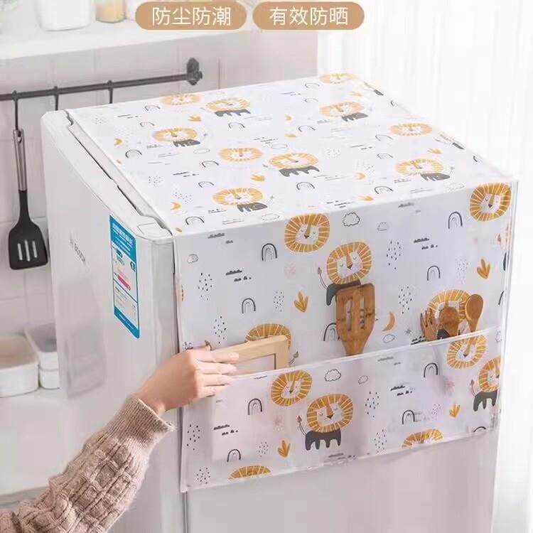 冰箱防尘罩收纳挂袋单开门双开门防灰防水防油盖布家用挂式置厂家