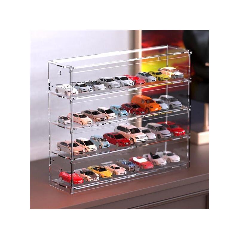玩具汽车模型透明亚克力展示盒家用多层壁挂式香水收纳置物盒防尘