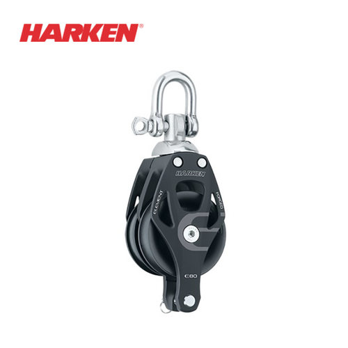 HARKEN 滑轮80mm Element Double Swivel Block w/Becket 6297