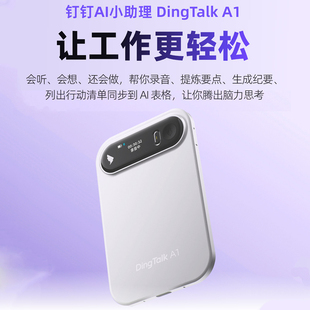 钉钉A1智能AI录音笔会议纪要AI分析总结实时转写翻译DingTalk