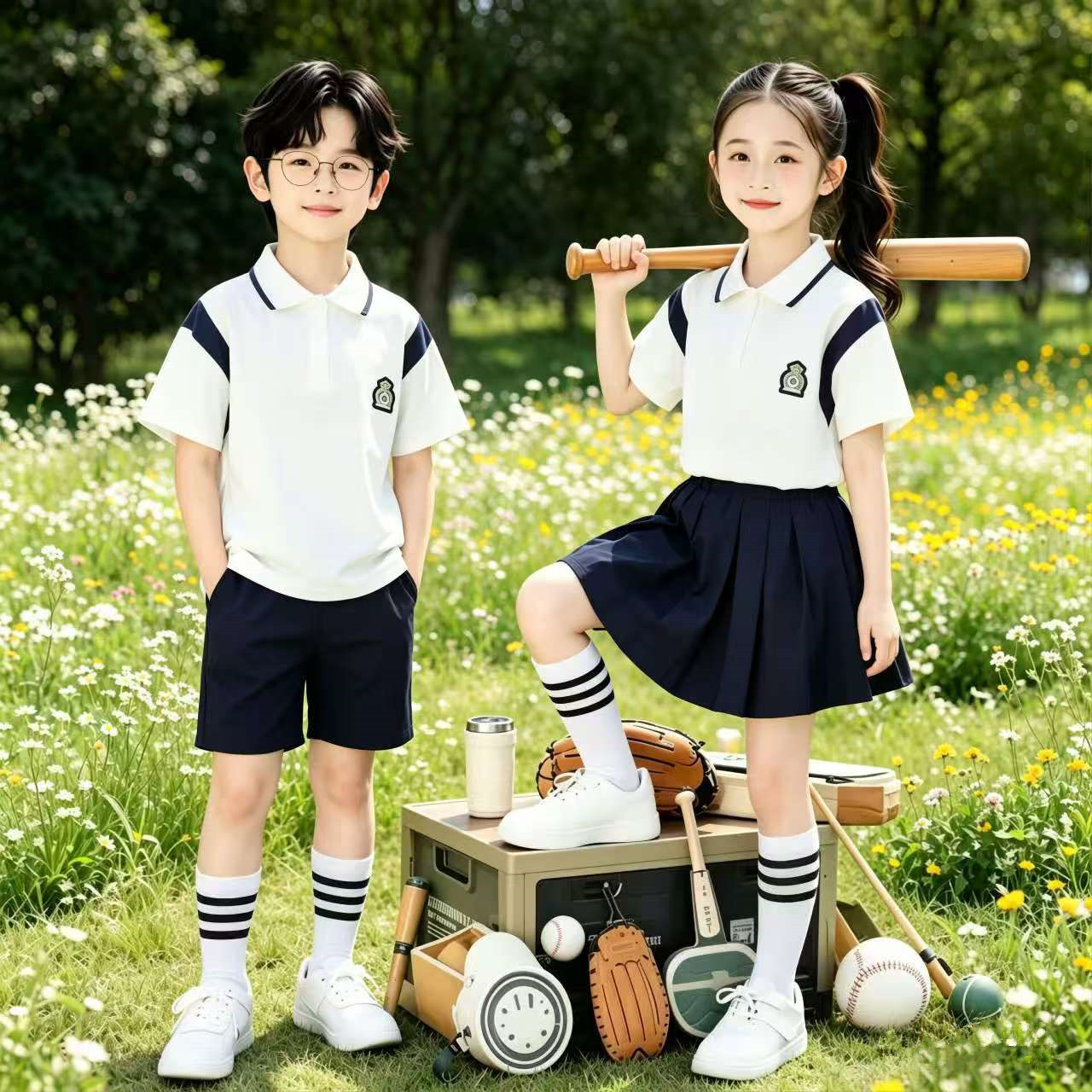 六一儿童合唱表演服小学生运动会啦啦队演出服幼儿园园服毕业班服