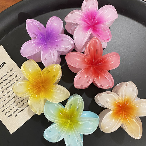 易梦玲同款鸡蛋花抓夹