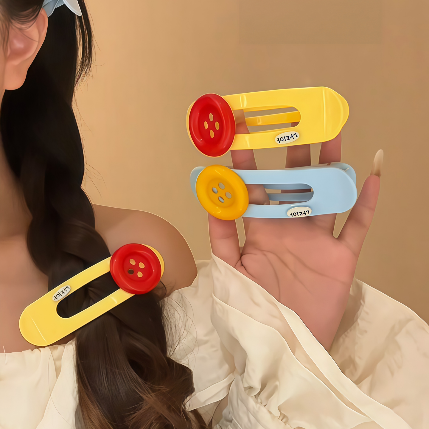 发夹女侧边刘海夹马尾夹半扎发卡