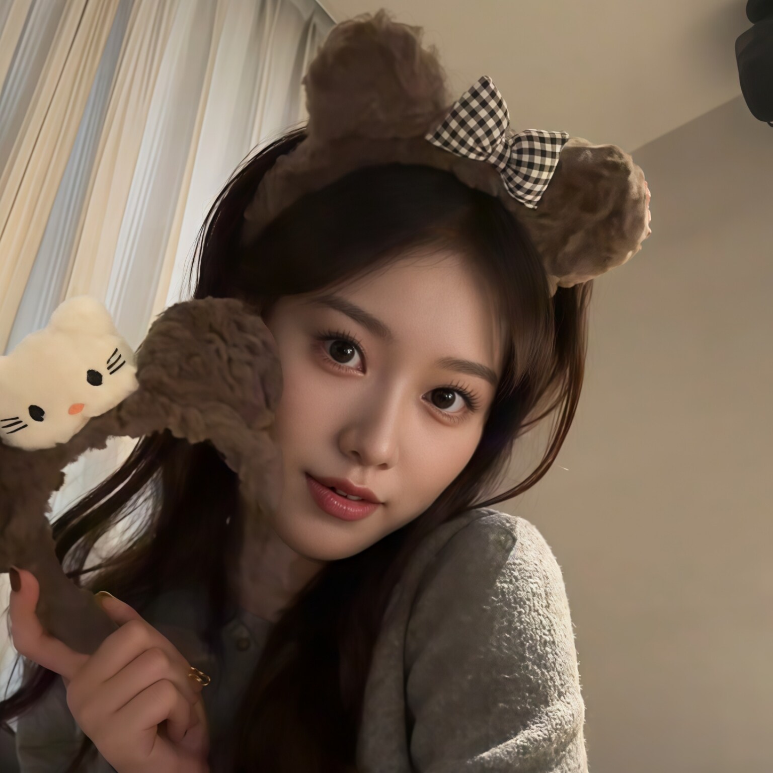 蝴蝶结发箍女秋冬洗脸发带化妆