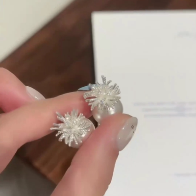 珍珠耳环女夏季耳钉配饰品