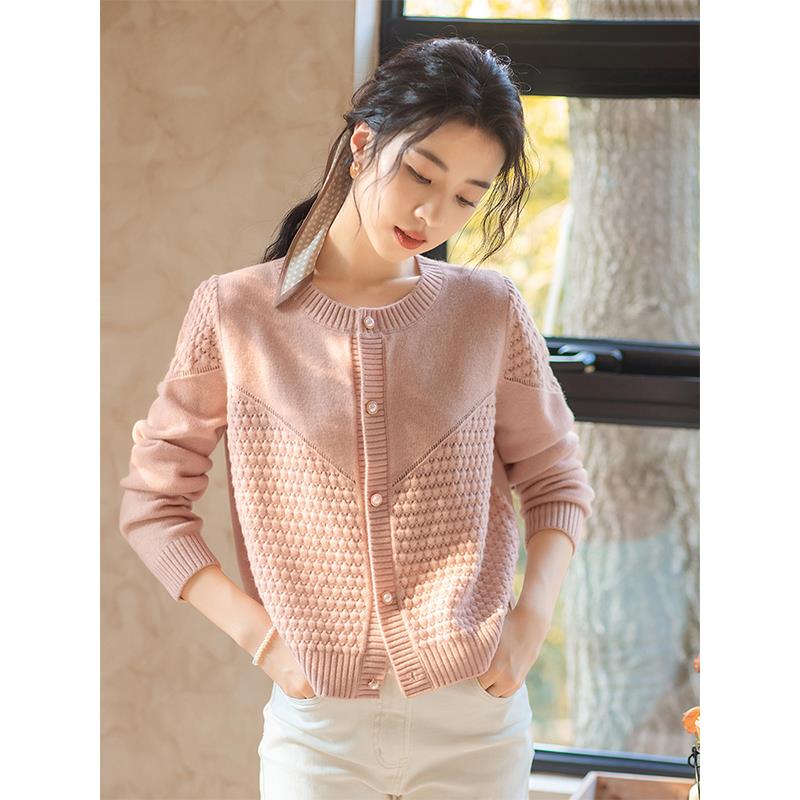 JOYIASS法国捡漏女装品牌折扣撤柜气质针织开衫软糯衫短外套