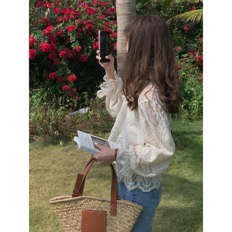 JOYIASS品牌高端女装2025年新款秋季时尚气质百搭减龄长袖蕾丝衬