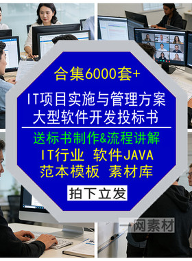 IT项目实施与管理方案大型软件开发招投标书JAVA范本行业模板素材