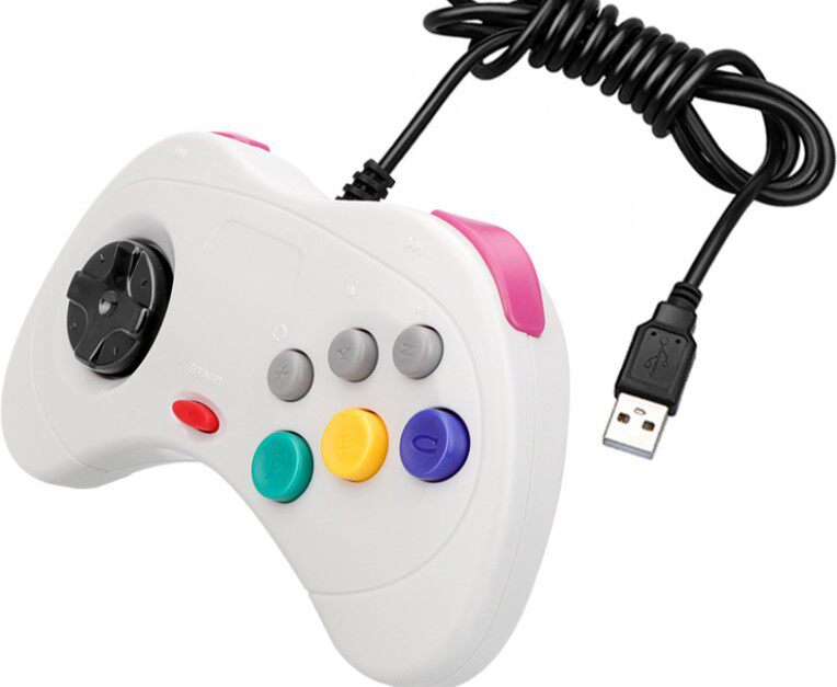 공장 직접 판매 SEGA SATURN 컨트롤러 USB 게임 컨트롤러 PC 컨트롤러