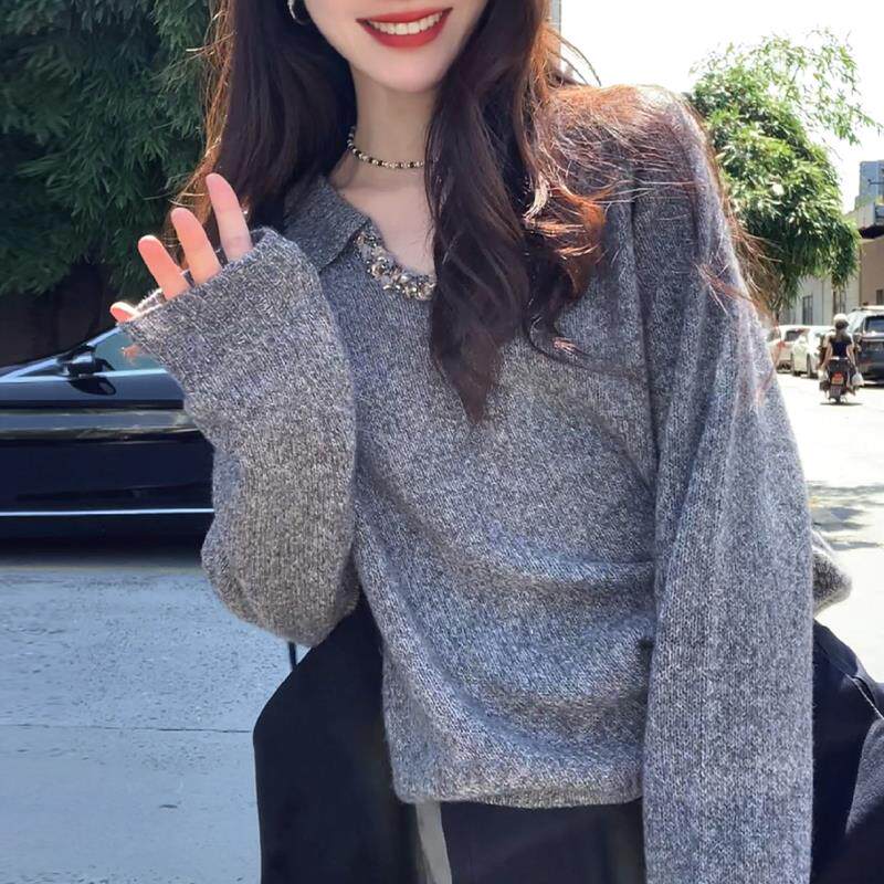 JOYIASS小个子宽松洋气百搭毛衣上衣女2025年新款巨好看的早秋穿