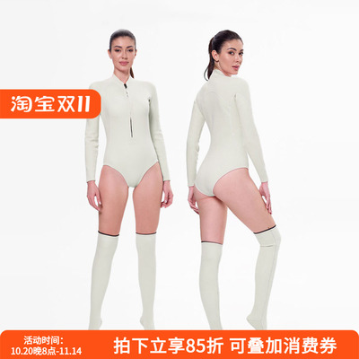专业潜水服女连体水母服长筒袜