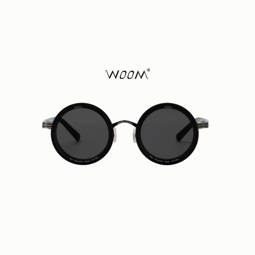 WOOM可调ND墨镜圆形镜框复古磁吸