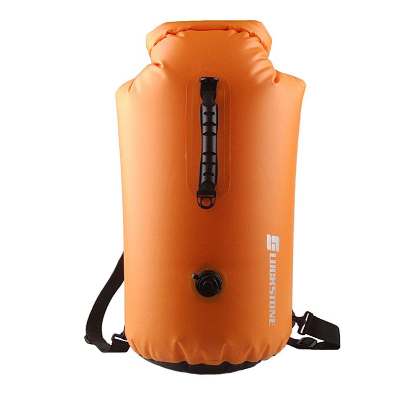 OUTDOOR CAMPING AIR VALVE WATERPROOF BAG FLOATING WATER BUCKET BAG TENT PVC WATERPROOF DRY BAG MOBILE PHONE BUCKET BAG 60L