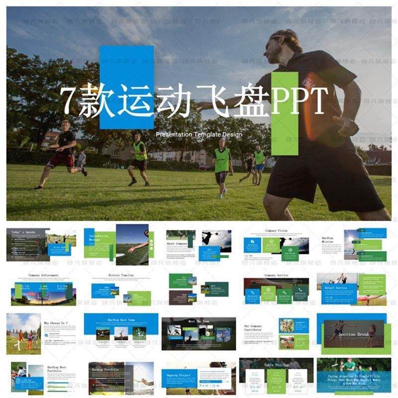 飞盘ppt体育运动比赛联赛项目团建活动介绍技巧课件飞盘ppt模板