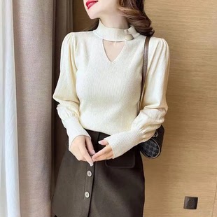 2026秋冬新款独特设计感别致上衣心机打底衫女内搭高级感针织毛衣