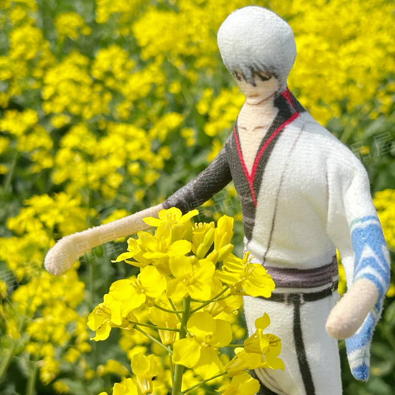 银魂动漫周边坂田银时抽象老鼠干有铁丝骨架可凹造型毛绒公仔玩偶