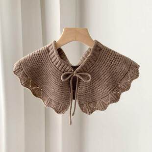 毛衣专用假领子新款女士高级感毛领假领子秋冬假高领毛衣保暖护颈